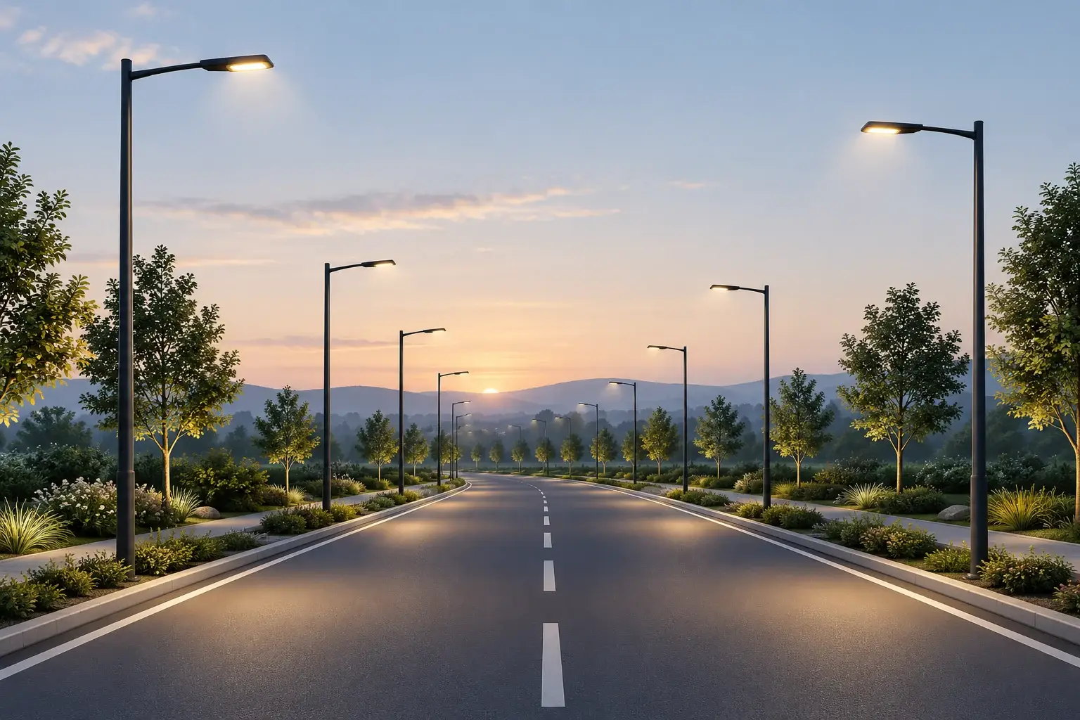 AI-generated illustration of a generic road infrastructure application